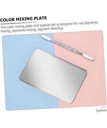 SMASOLO Palette de Maquillage Inox Portable avec Spatule pour M lange de Couleurs pour Pigments Fond de Teint et Vernis Ongles Compacte et L g re pour Usage Professionnel et Voyage - Buy Online on GoSupps.com
