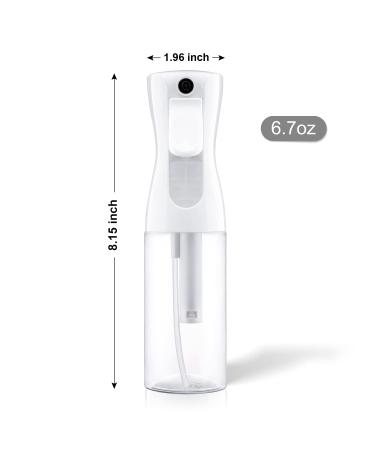 BEATURE Hair Spray Bottle - 6.7oz Continuous Mist Sprayer for Hair Styling, Cleaning, Plants & Skin Care - Buy Online on GoSupps.com