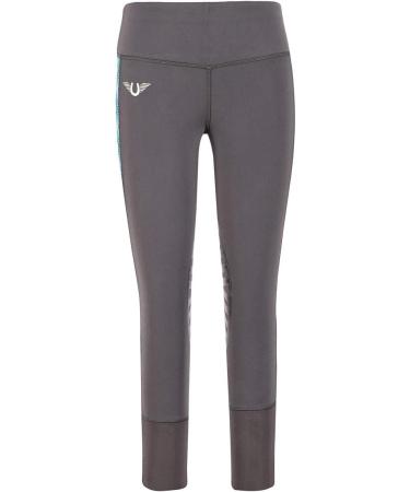 TuffRider Artemis EQUICOOL Children Tights Charcoal/Print Medium - Performance Riding Gear for Kids - Buy Online on GoSupps.com