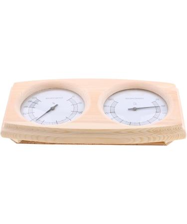 FUBESK 2-in-1 Wooden Sauna Thermometer & Hygrometer | Accurate Wall Thermometer for Sauna Rooms - Best Sauna Tools for Optimal Comfort - Buy Online on GoSupps.com