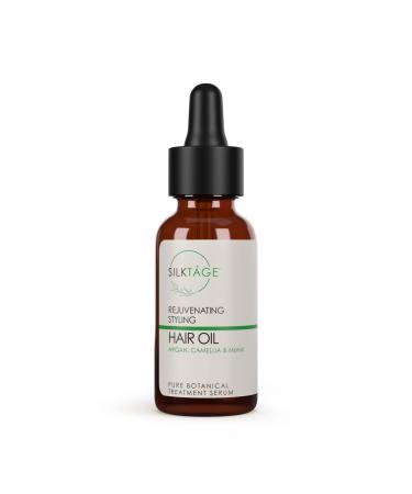 SILKTA GE Rejuvenating Styling 100% Pure Hair Oil with Organic Camellia and Argan Oil - Treatment to Nourish  Smooth  Shine  and Tame Dry  Damaged  Frizzy Hair