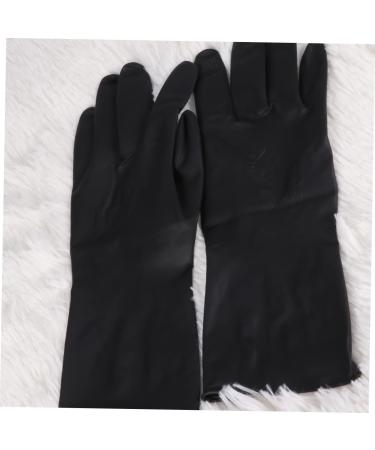 minkissy 6 Pairs Gloves for Cleaning Guantes De Latex Negros Medium Latex Gloves Hair Dye Glove Salon Gloves Black Gloves Tool Belt Particles Non- Barber Supplies Black Latex Gloves - Buy Online on GoSupps.com