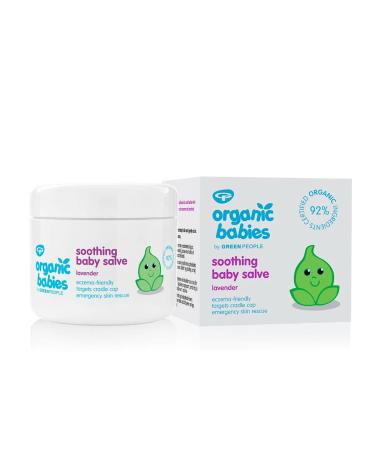 Green People Organic Babies Soothing Baby Salve 100ml | Natural & Organic Non-Aqueous Salve for Babies | Lavender Scented Eczema-Friendly & Gentle on Sensitive Skin | Paraben Free Cruelty Free