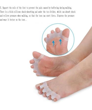 5-Hole Toe Separator & Stretcher for Hallux Valgus Correction - Prevent Corns & Calluses, Improve Foot Strength - Men & Women Care | 1 Pair - Buy Online on GoSupps.com