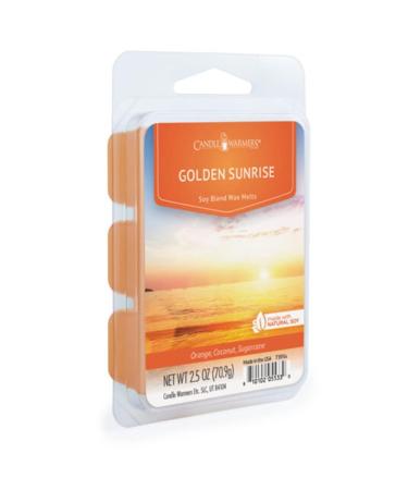 Candle Warmers Soy Wax Melts Golden Sunrise Set of 4 Amber