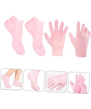 minkissy 1 Set Hydrating Sock Gloves moisturizing Hand Gloves Silicone Gel spa Gloves whitening exfoliating Gloves moisturizing Foot Socks moisturizing Socks for Cracked feet Dry feet Socks - Buy Online on GoSupps.com