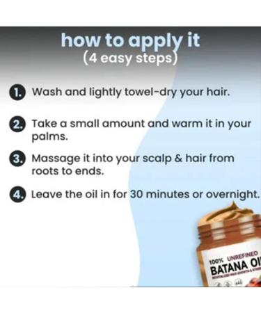 Raw Batana Oil - Natural Hair Restoration for Men & Women | Repair Dry Damaged Hair (3P - Buy Online on GoSupps.com