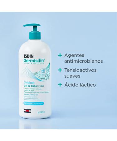 ISDIN Germisdin Original Bath Gel for daily cleansing that helps protect the skin and respects the barrier function. Pack of - Buy Online on GoSupps.com