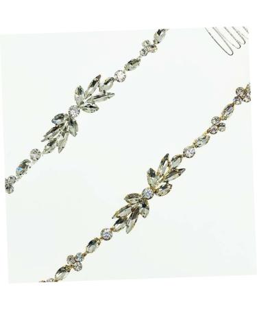 Flower Headpiece for Women Hair Band Wedding Hair Comb Clip Hair Combs for Women Accessories Bridal Headpieces Rhinestone Headband Headwear for Women Hair up Modeling Bride - Buy Online on GoSupps.com