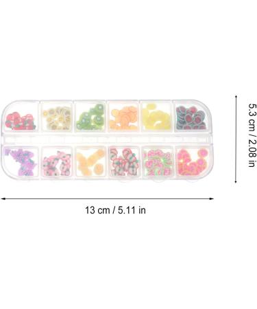 Shop 24 Boxes of 3D Polymer Slices - Soft Ceramic Nail Art Fruit Charms & Stickers for DIY Craft & Scrapbooking - International Shipping Available - Buy Online on GoSupps.com