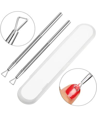 Cuticle Pusher Nail Armor Stainless Steel Triangle Cuticle Peeler Scraper Remove Gel Nail Polish Nail Art Manicure Remover Tool Nail remover - Buy Online on GoSupps.com