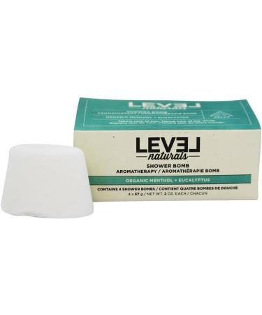 Level Naturals Shower Steamers - Organic Menthol + Essential Oil Shower Bombs | Vegan & Cruelty-Free | Made in USA | Great SPA Gifts for Mom, Birthday Gifts | Men & Women (Eucalyptus) - Buy Online on GoSupps.com