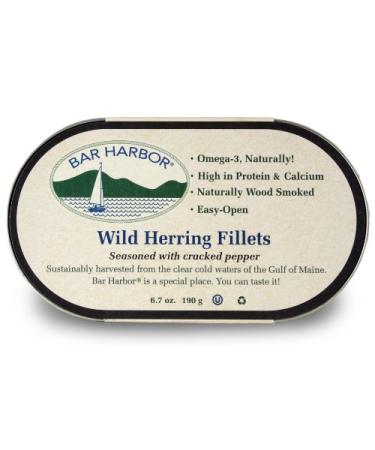 Bar Harbor All Natural Smoked Herring Cracked Pepper oz, 6.7 Ounce 6.7 Ounce (Pack of 1) Cracked Pepper