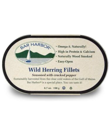 Bar Harbor All Natural Smoked Herring Cracked Pepper oz, 6.7 Ounce 6.7 Ounce (Pack of 1) Cracked Pepper - Buy Online on GoSupps.com