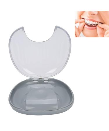 Dioche Portable Waterproof Prosthesis Case - Dustproof Storage Container with Hook & Bite Ring for Mouth Protection (Gray) - Buy Online on GoSupps.com