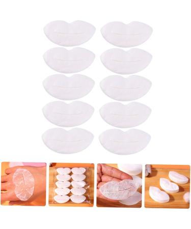 POPETPOP 1000Pcs Silk Lip Mask Paper Collagen Crystal Lip Moisturizing Pink Lip Masks Gel Lips Care Patches Woman Plant Fiber Purifying Milk White Invisible - Buy Online on GoSupps.com