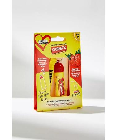 CARMEX Limited Edition Keyring Set (Includes Strawberry Tube) - Softens and Hydrates Lips - Buy Online on GoSupps.com