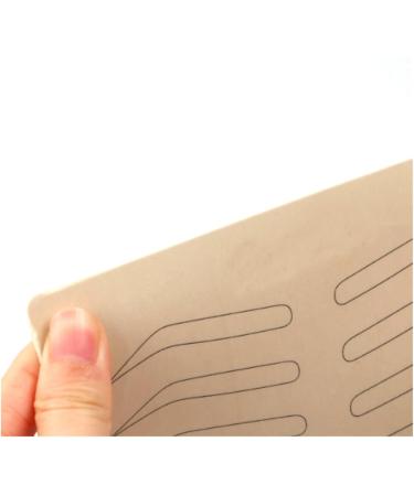 Buy 5 Pieces Latex No Ink Eyebrow Microblading Practice Skin - Forehead Training Pad for Beauty Academy | Tokorless PMU (Black Line) - Buy Online on GoSupps.com
