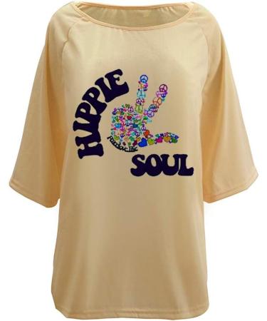 Ppanguding Women's Off Shoulder Rainbow T-Shirt - Summer Graphic Blouse Tops in Yellow | XL Size Fashion - Buy Online on GoSupps.com