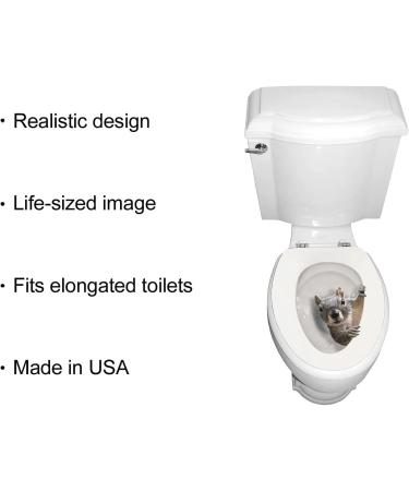 What on Earth Squirrel Toilet Lid Cover Funny Elongated Toilet Seat Decal - Buy Online on GoSupps.com