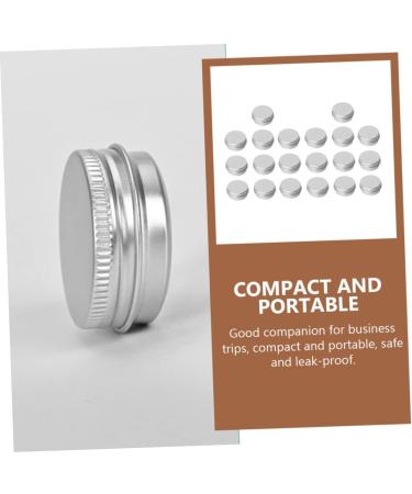DOITOOL 20pcs Boxes Round Aluminum Can Creami Aluminum Round Tin Lids Cream Holder Mini Tea Travel 5x5cm Silver - Buy Online on GoSupps.com