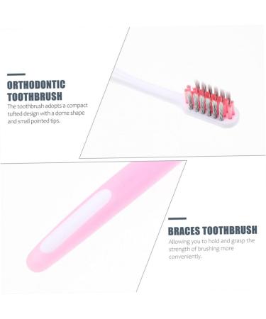 5pcs Small Head Soft Toothbrush Set - Perfect for Braces & Travel | Durable PP Material - Buy Online on GoSupps.com