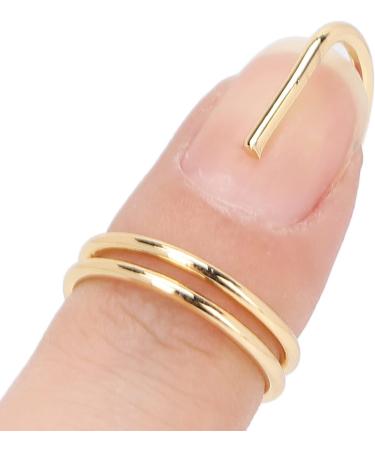 Chiciri's Healthy Galvanized Copper Fingernail Ring - Easy Wear Manicure for Women | Stylish & Safe Party Accessory (3045 Gold) - Buy Online on GoSupps.com