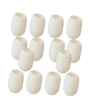 Mipcase Boules Soie Naturelles 20 Pcs Exfoliantes Douces Pour Visage Peaux Sensibles Nettoyage Quotidien Soins Visage Corps