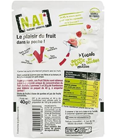 D lice Fruit : B tonnet Framboise 40g - En-cas Gourmand Sans Sucres Ajout s! Cat gorie: Chocolats & Confiseries Fra ches Id al pour les Petites - Le Lot De 4 - Buy Online on GoSupps.com