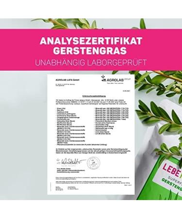 Buy Lebepur Organic Barley Grass Powder 500g - Raw Food Quality Vegan Gluten-Free & Lactose-Free Lab-Tested From German Cultivation - Buy Online on GoSupps.com