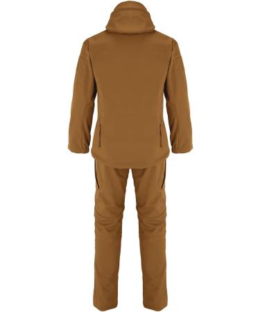 Hanxiulin Men's Jogging Suit - Casual Training Set with Long Sleeve Sports Jacket & Jogger Pants in Khaki - Buy Online on GoSupps.com