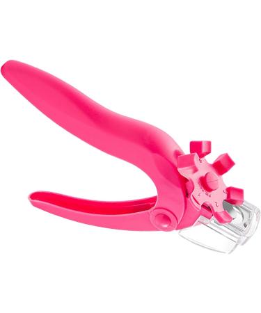 Nail Tips Cutter Adjustable Acrylic Nail Clippers Acrylic Nail Clippers Precise Sizer for Nail Artist for Home (Rose Red) - Buy Online on GoSupps.com