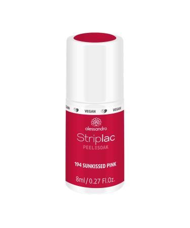 Alessandro Striplac peel or soak Sunkissed Pink -Vegan -LED nail polish in strong pink -for perfect nails in 15 minutes 8ml Street Glam