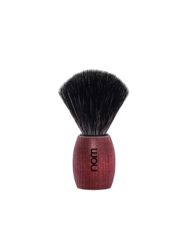 nom Shaving Brush Vegan Black Fibre . Reddish Ash