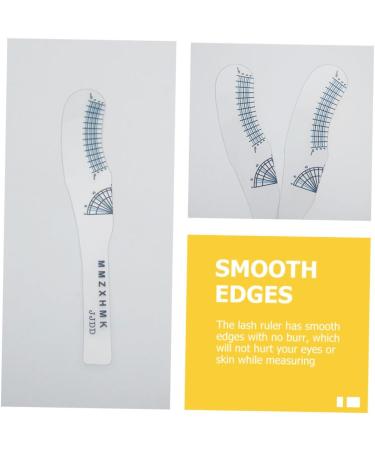 Beavorty 20 Pcs eyelash measuring ruler eyelash length ruler paper lash measuring tool mascara scale lash 1 count (Pack of 1) As Shownx2pcs - Buy Online on GoSupps.com
