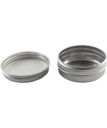 24pc Travel Cosmetic Jars Set - Silver Cream Jars with Lids | Premium 7 Size Containers for Creams & Beauty Products - Ideal for International Shipping - Buy Online on GoSupps.com