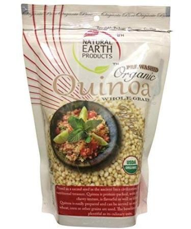 Organic White Quinoa - Pre Washed Whole Grain with Protein, Fiber & Iron - Gluten Free Rice & Pasta Substitute - Kosher for Passover - 12 Oz Resealable Bag (2-Pack) - Buy Online on GoSupps.com