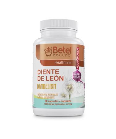 Premium Diente de Leon (Dandelion) Capsules by Betel Natural - Detox and Cleansing - 90 Caps