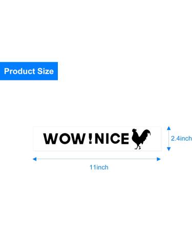 Rooster Toilet Sticker Set - Funny Bathroom Decals for Toilet Lid (4 Pieces) - Buy Online on GoSupps.com