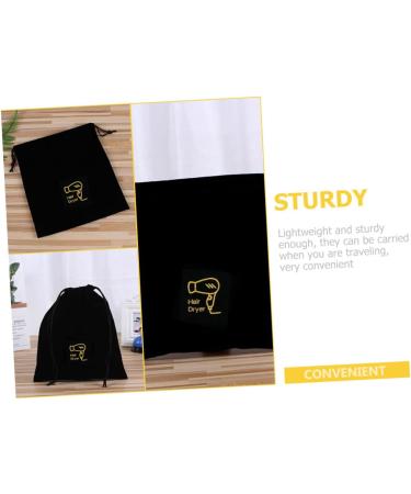 Mobestech 2pcs Hair Dryer Storage Bag Jewelry Organizer Bag Travel Portable Hair Dryer Bag Straight Hair Tool Blackx2pcs 30X26X1CMx2pcs - Buy Online on GoSupps.com