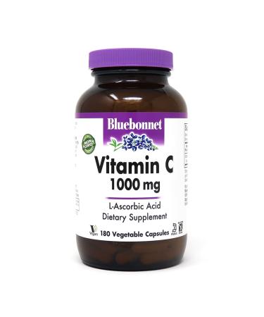 Bluebonnet Nutrition Vitamin C 1000 mg 180 Vegetable Capsules