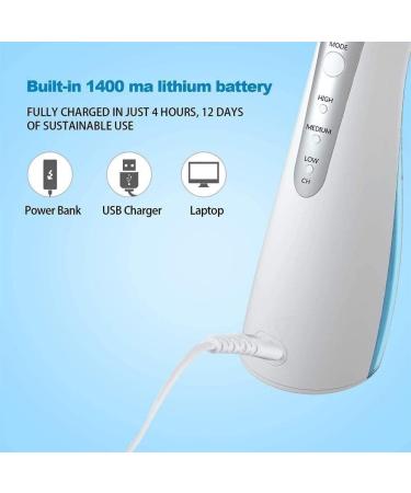 Buy Water Flosser Cordless - Portable Dental Oral Irrigator for Teeth Care | Rechargeable & Waterproof - Perfect for Home & Travel - Buy Online on GoSupps.com