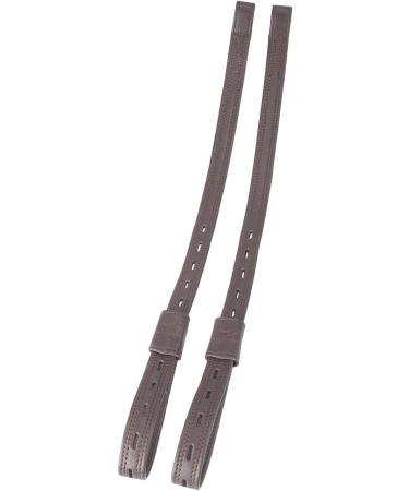 Equinate Slimline Mono Stirrup Leathers - 60 cm Black & Brown | Premium Equestrian Gear - Buy Online on GoSupps.com