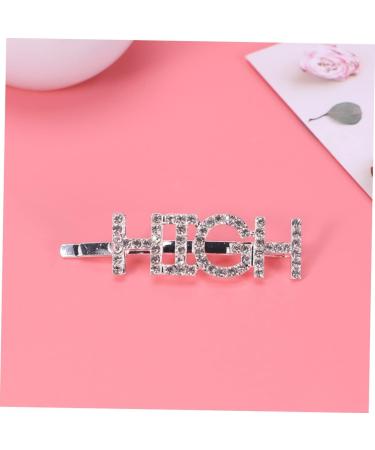 Beaupretty Pins silver rhinestone hair pins crystal bobby pins letter hair pins letter hair clips letters headwear bling letters hair pins rhinestone hair clip barrettes set girl Crystal - Buy Online on GoSupps.com