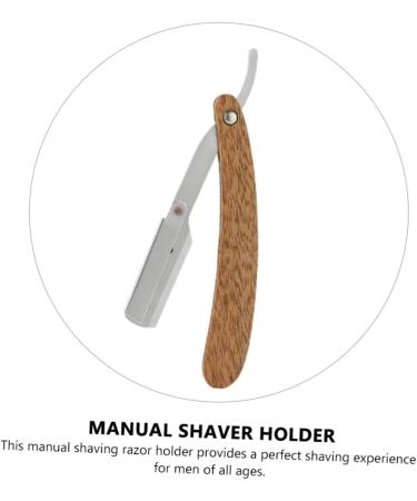 Angoily Manual Razor Tool - Wooden Beard Holder for Men - Red Sandalwood Accessory 14.8x2.7x0.9CM - Buy Internationally - Buy Online on GoSupps.com