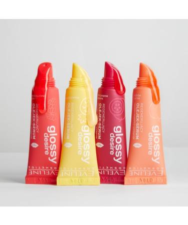 Eveline Cosmetics Glossy Desire Regenerating lip pro oil serum Glossy Desir Series Pinacolada 100 vegan care - Buy Online on GoSupps.com