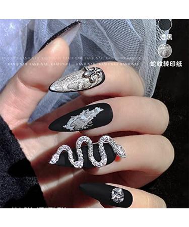 3D Nail Studs Rhinestone Crystal Beads Mermaid Design - Snake-Shape - Buy Online on GoSupps.com