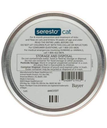 Bayer Seresto Flea and Tick Collar for Cats - 2 Pack - All Weights - Buy Online on GoSupps.com