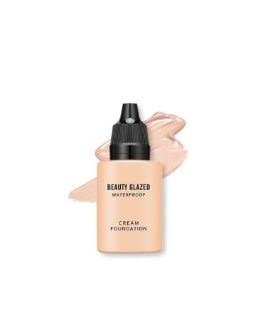 Beauty Black Matte Long Lasting Liquid Foundation Dark Concealer High Coverage Liquid Foundation (Size : 102)