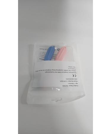 CLdy Baby Biting Toys - 2 BPA-Free Silicone Teething Rings for Babies 3 Months+ - Soft & Stimulating Toothbrush Aid in Blue & Pink - Buy Online on GoSupps.com